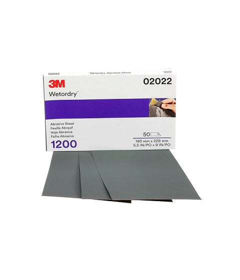 3M Wetordry Abraisive Sheets 1200