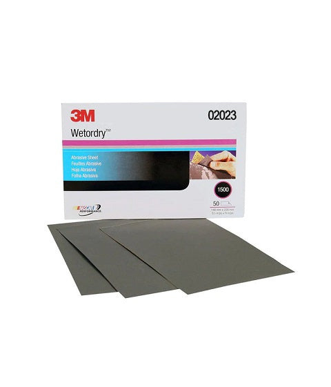 3M Wetordry Abraisive Sheets 1500