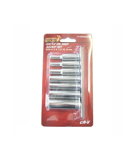 8PC 1/4" Socket Set